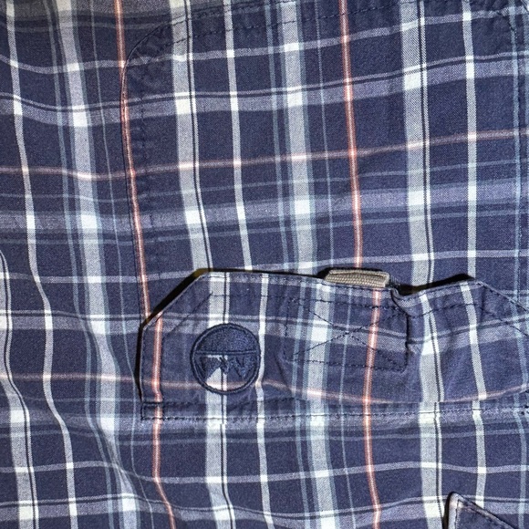 Wrangler Navy and White Plaid Casual Shirt - Picture 3 of 5